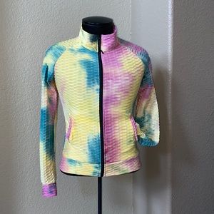Tie Dye Zip Sweatshirt Size S
